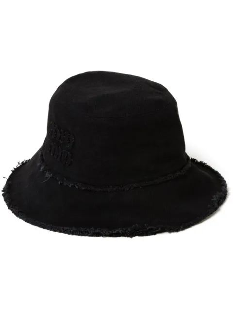 Miu Miu denim bucket hat Black 5HC1962CL4
