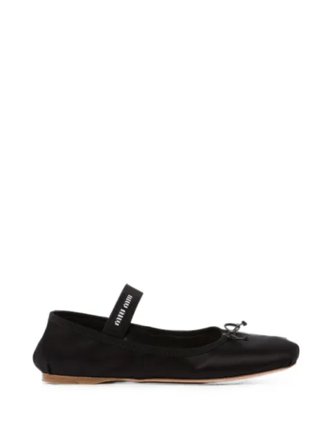 Miu Miu satin ballerinas Black 5F794DFDX05QU6