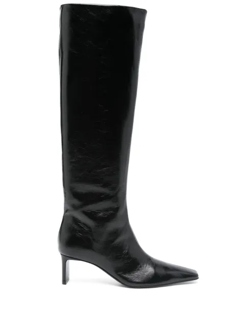 KHAITE 55mm Ona knee-high boots Black F1099907200