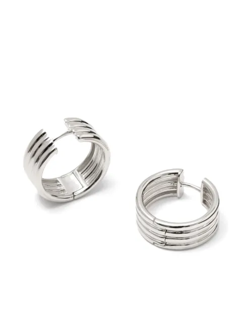 Otiumberg stratis hoop earrings Silver OES24S3060
