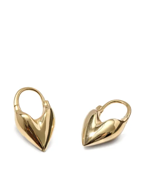 Otiumberg roscida heart hoop earrings Gold OEY24S3097