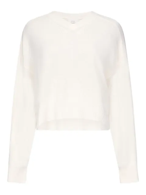 LouLou de Saison Anzor V-neck sweater White ANZOR