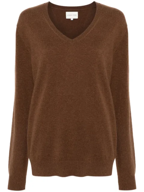 LouLou de Saison cashmere V-neck sweater Brown SERAFINI095