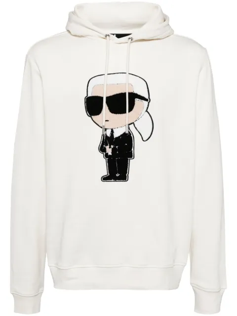 Karl Lagerfeld patch hoodie White 705075544950
