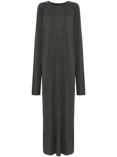 Norma Kamali raglan-sleeve side-slit dress Grey ST2243MDE50003