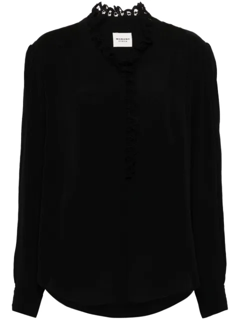 MARANT ÉTOILE Estela shirt Black HT0440FAB3J05E