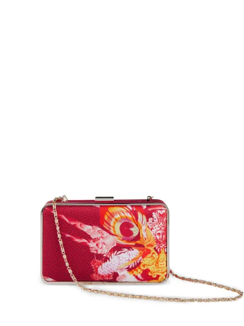 Shanghai Tang x Jacky Tsai Flower Dragon clutch bag Red V5WLC814DN00