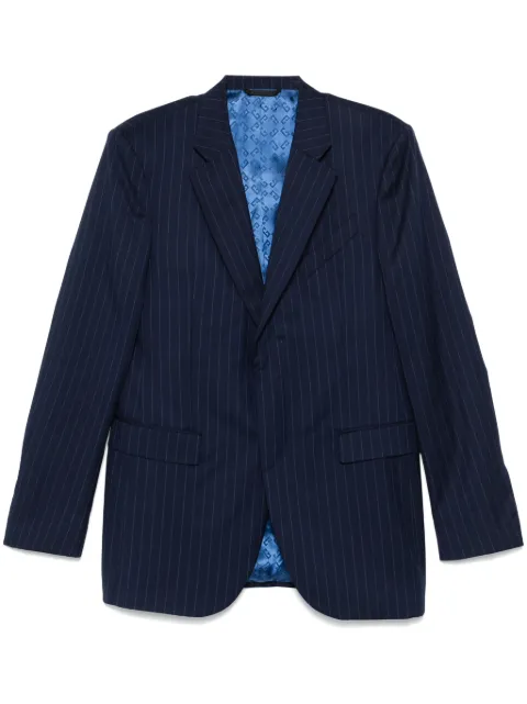 Givenchy striped wool jacket Blue BM30GV15Q9