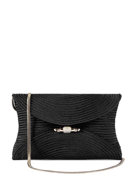 Shanghai Tang braided clutch bag Black A5WLC229AN00