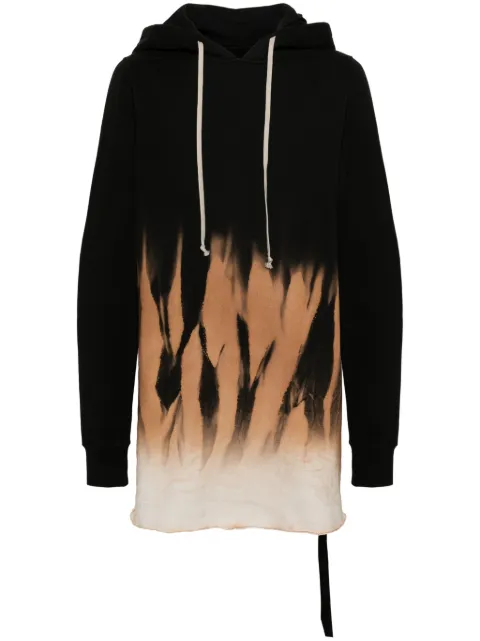 Rick Owens DRKSHDW abstract-print hoodie Black DU02D2285FSUN