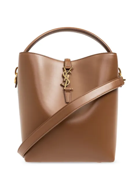 Saint Laurent LE 37 leather tote bag Brown 7428282R20W