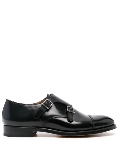 Doucal's leather Monk shoes Black DU1025ORVNUF007NN00