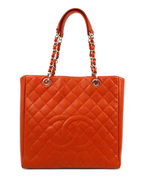 CHANEL Pre-Owned 2012 Petite Shopping tote bag Orange 16842871