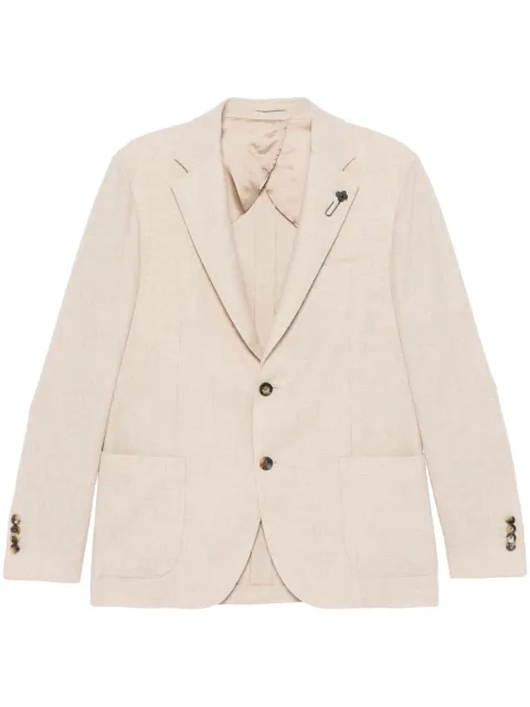 Lardini mélange-effect blazer Neutrals IV528AEIVSF63512