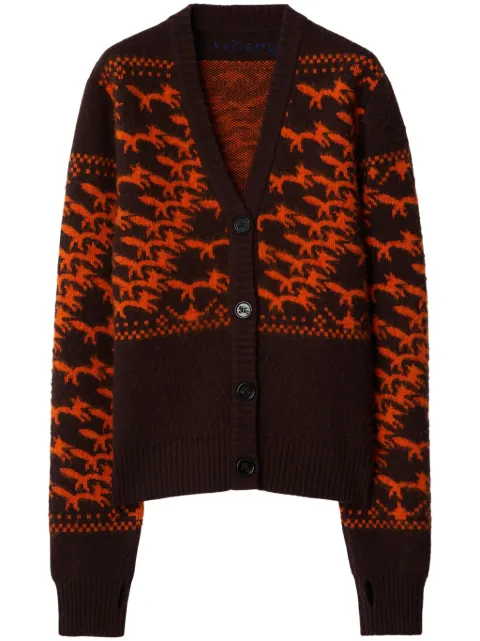 Burberry fox wool cardigan Brown 8094972
