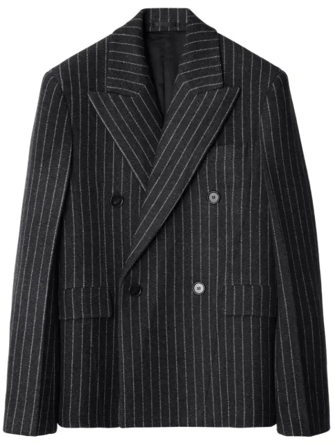 Burberry pinstripe double-breasted blazer Black 8098100