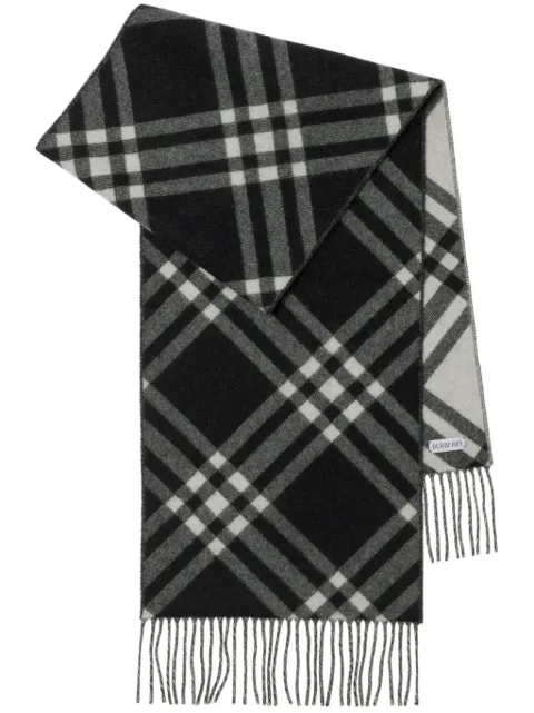 Burberry Check cashmere scarf Black 8099650