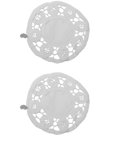Gohar World lace coasters (set of two) White COLAWH