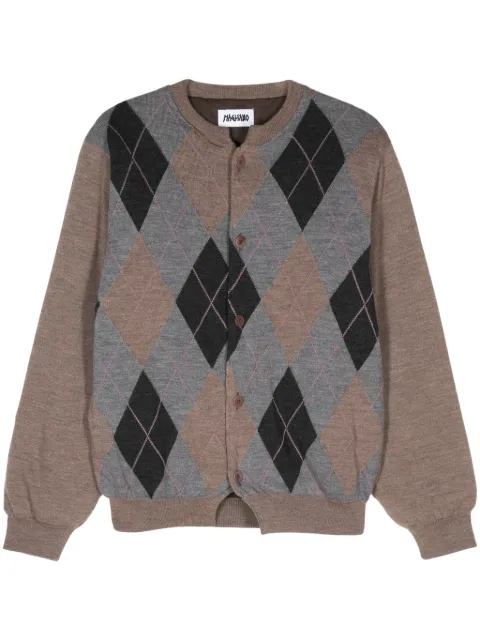 Magliano argyle-intarsia cardigan Grey S58215080LR80