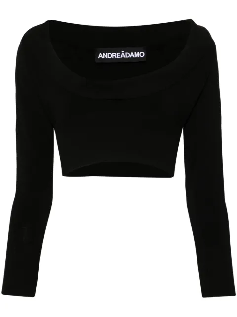 ANDREĀDAMO long-sleeve tank top Black ADPF24TO01438