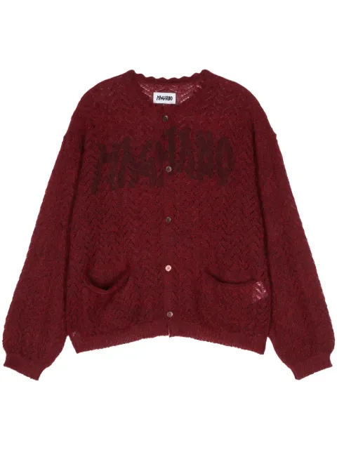 Magliano logo-detailed cardigan Red S58305884LR84