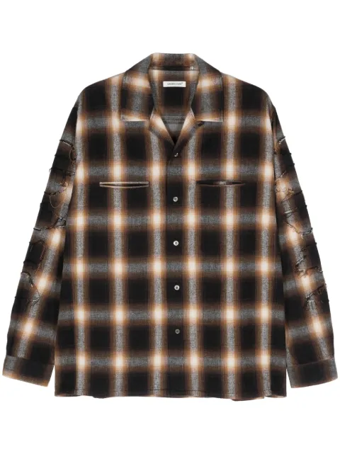 Undercover checkered shirt Brown UP2D4402