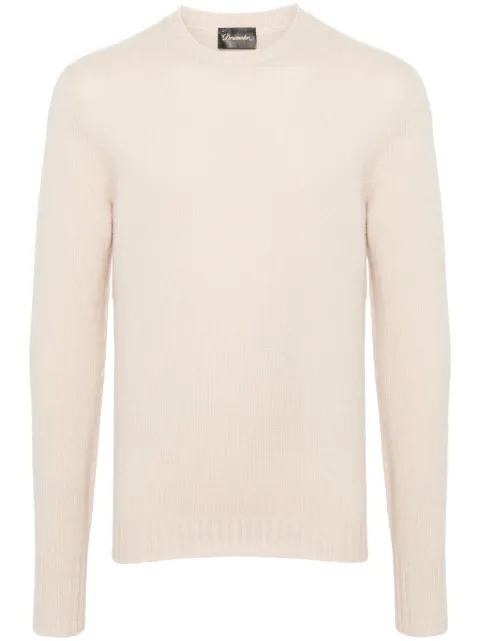 Drumohr crew-neck cashmere sweater Neutrals D4K103