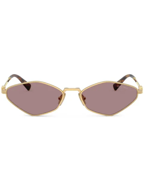 Miu Miu Eyewear logo sunglasses Gold MU56ZS565AK20I
