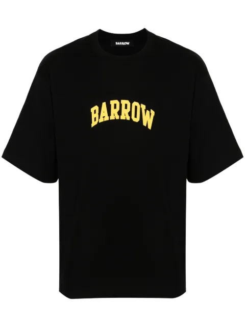 BARROW stickers-print T-shirt Black F4BWUATH067