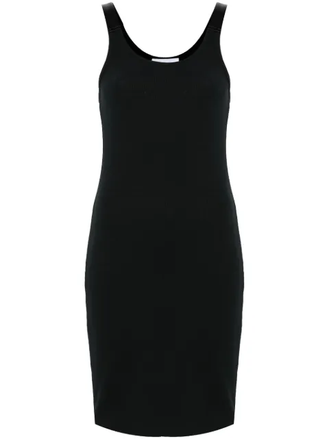 Helmut Lang fine-ribbed mini dress Black O04HW607