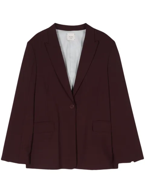 Alysi single-breasted blazer Purple 154824A4241