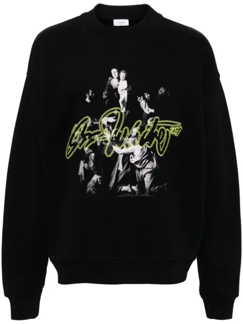 Off-White Script Mary sweatshirt Black OMBA054F24FLE0041084
