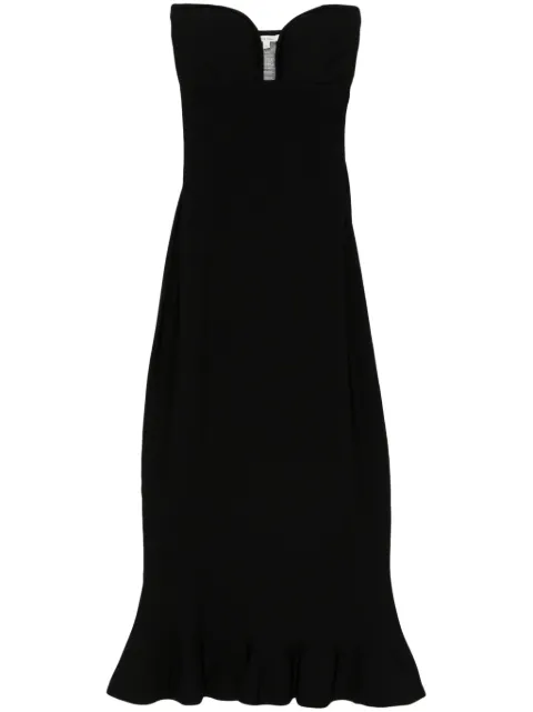 Nensi Dojaka knitted midi dress Black NDAW24KT060