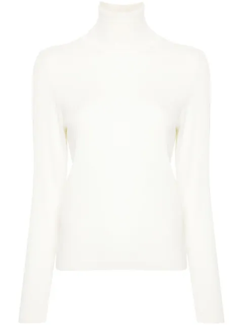Allude fine-knit sweater White 24564010