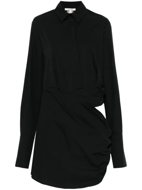 Nensi Dojaka poplin mini dress Black NDAW24SHT029