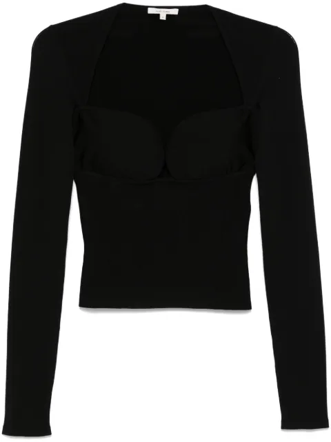 Nensi Dojaka bustier-style top Black NDAW24KT061