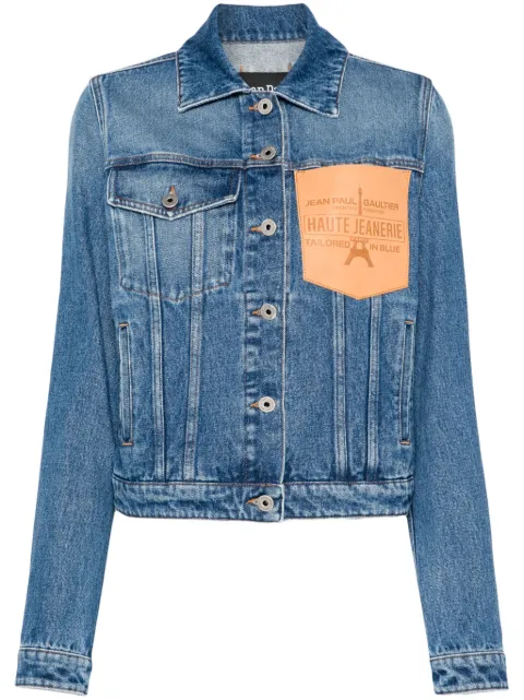 Jean Paul Gaultier logo-debossed jacket Blue 2430FVE064PD013
