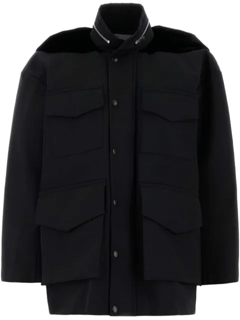 sacai grosgrain jacket Black 2407498
