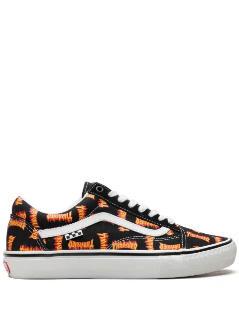 Vans x Thrasher Old Skool "Thrasher All Over Flame Logo" sneakers Black VN0005W0BML