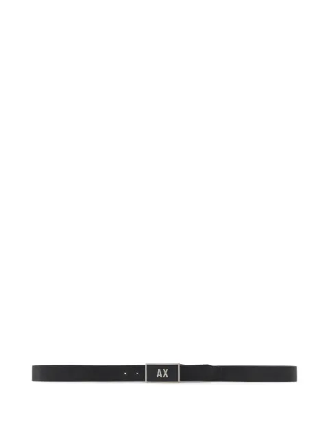 Armani Exchange logo-buckle belt Black XM000185AF11958