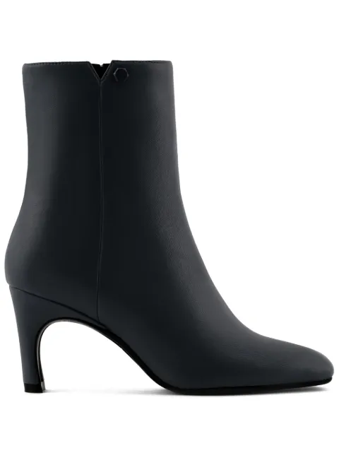 Armani Exchange logo-plaque ankle boots Black XDN038XV886