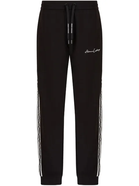 Armani Exchange logo-embroidered track pants Black 8NZPSGZ9N1Z