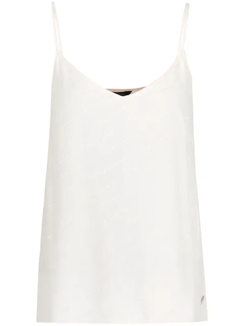 Armani Exchange monogram-pattern tank top White 6DYH20YN4VZ