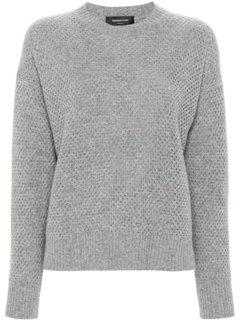 Fabiana Filippi honeycomb-knit sweater Grey MAD224F526L0380000