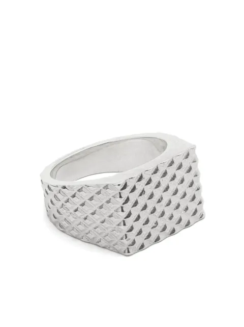 Wouters & Hendrix Midnight Children Textured ring Silver RSC085SS58