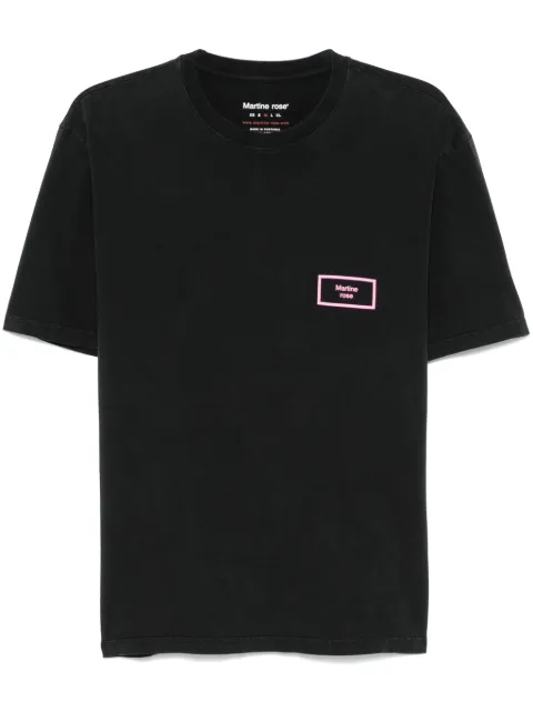 Martine Rose raised-logo T-shirt Black 603JE01002B