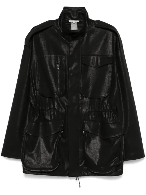 Nensi Dojaka coated jacket Black NDAW24CT005