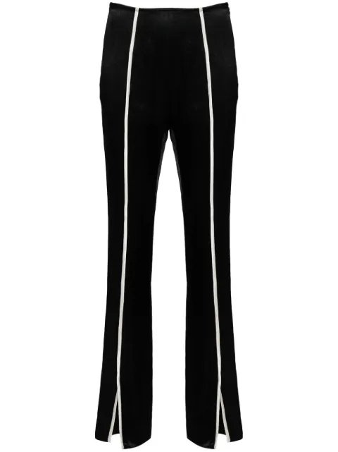 Nanushka contrasting-trim slim trousers Black NW24FWPA34199