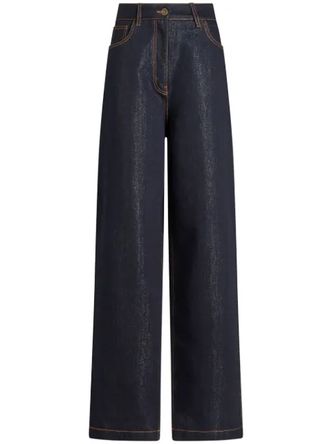 ETRO lurex-detail jeans Blue WRNB0014AD177