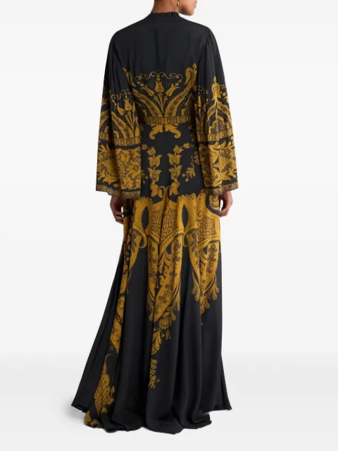 ETRO printed flared maxi dress Black WRHA024999SP456